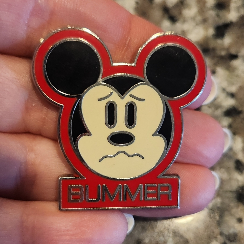 (5 For $30) Disney Pin Mickey Mouse Emotions Bummer Pin